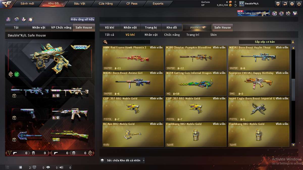 shop acc cf uy tin gia re